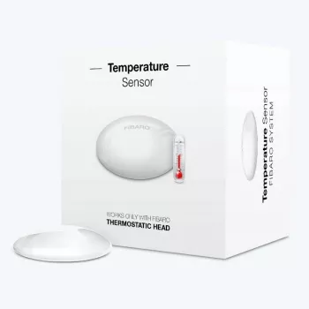 Czujnik temperatury Fibaro FGBRS-001 wolnostojący bezprzewodowy — wewnętrzny, 2400 MHz, CR2032, dokładność ±0,5°C