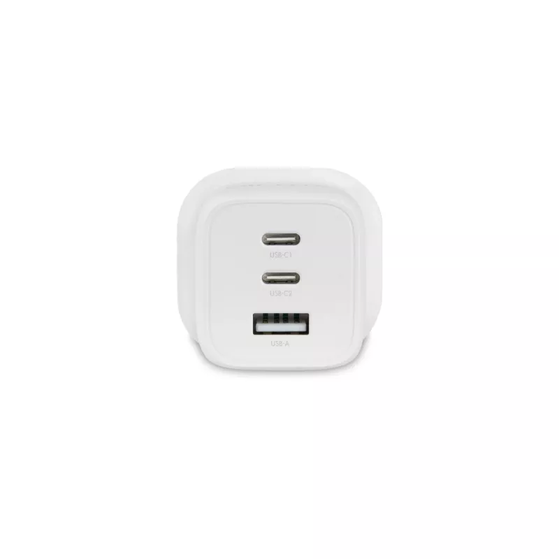 Zasilacz Dicota - kompaktowy, GaN - 65 W - 5 A - PD 3.0 - 3 porty wyjściowe (2 x USB-C, USB)