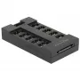 Delock - koncentrator oświetlenia LED RGB - 10 portów - Czarny (64128)