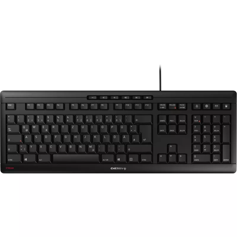 Klawiatura CHERRY STREAM JK-8500DE-2 Office USB QWERTZ niemiecka czarna