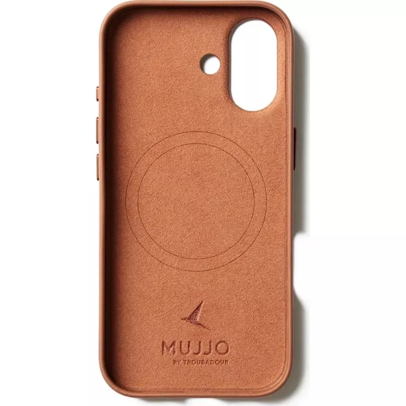 Mujjo Full Leather Case MagSafe etui do iPhone 17 Brązowy
