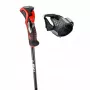 Kijki narciarskie Leki 3D AIRFOIL czarno-czerwone 120 cm
