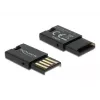 Czytnik kart DeLOCK USB 2.0 Czarny Micro SD MicroSDHC MicroSDXC 480 Mbit/s