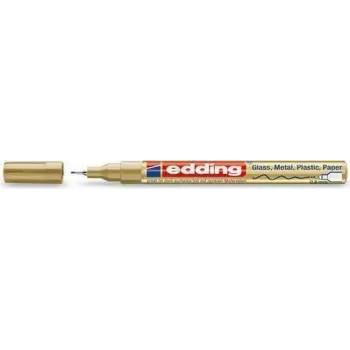Marker Edding 780 Gold, srebrny — metaliczne kolory pisania, końcówka 0,8 mm, 1 szt.