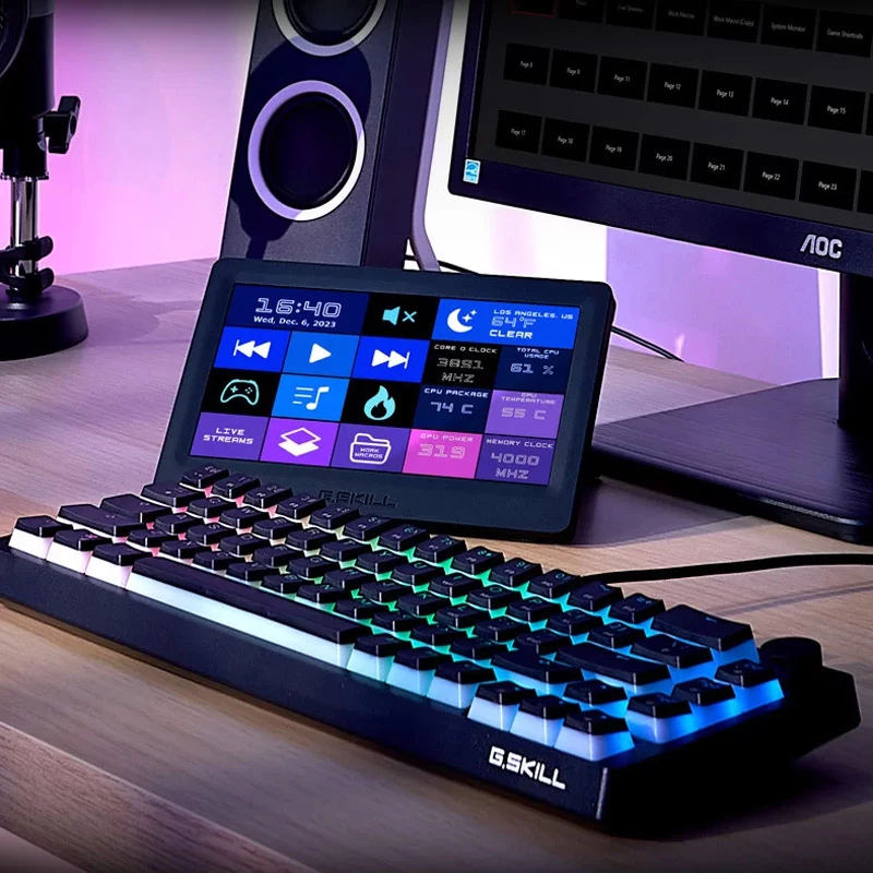 7-calowy dotykowy wyświetlacz LED G.SKILL GD-A7PCCSK-WGD 1024x600 300 cd/m²