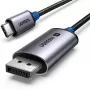 Kabel USB-C na DisplayPort UGREEN 1 m — USB-C (męski) do DisplayPort (męski), proste złącza, czarny
