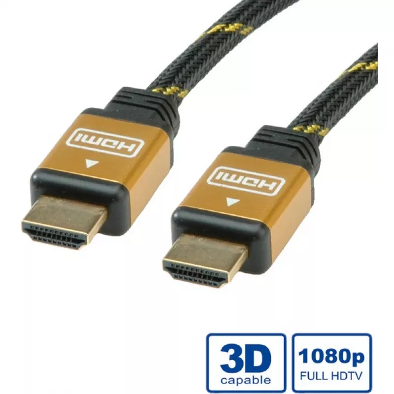 Kabel HDMI ROLINE GOLD HDMI M - HDMI M 15 m