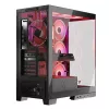 Obudowa PC MODECOM Volcano SPACE APEX ARGB Midi Tower, hartowane szkło, USB-C, obsługa ATX/microATX/Mini-ITX, GPU do 430 mm, chłodzenie CPU do 180 mm