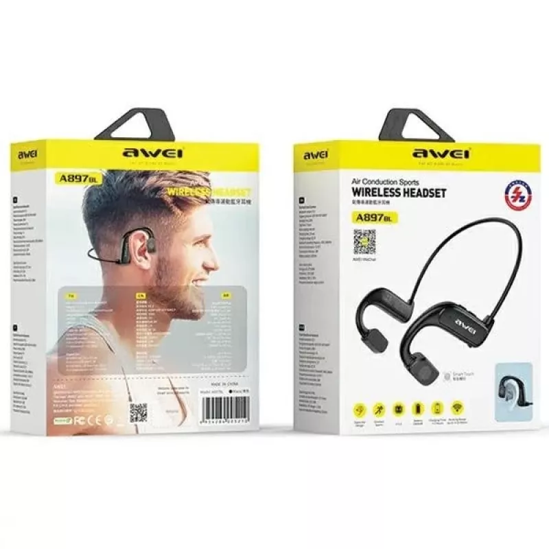 Słuchawki Bluetooth z przewodnictwem powietrznym A897BL