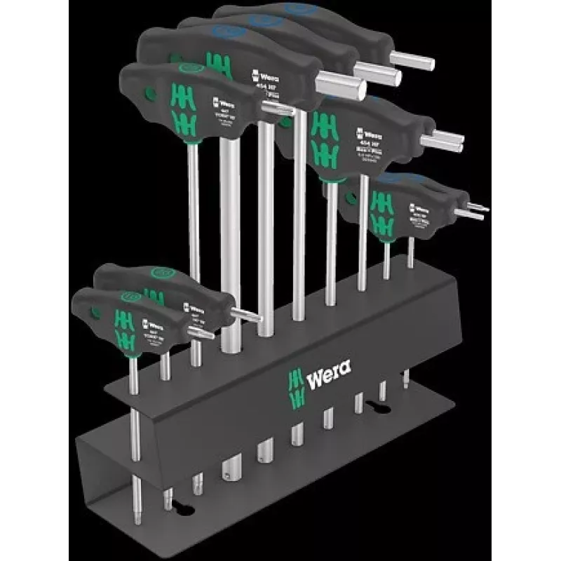 Wera Bicycle Set 6 klucz z uchwytem T, 10 elementów, w pudełku do przechowywania (05004174001)