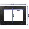 Ramka przednia do tabletu ALLNET ALLTCOVER10NSV1 — srebrna, 309 x 228 mm