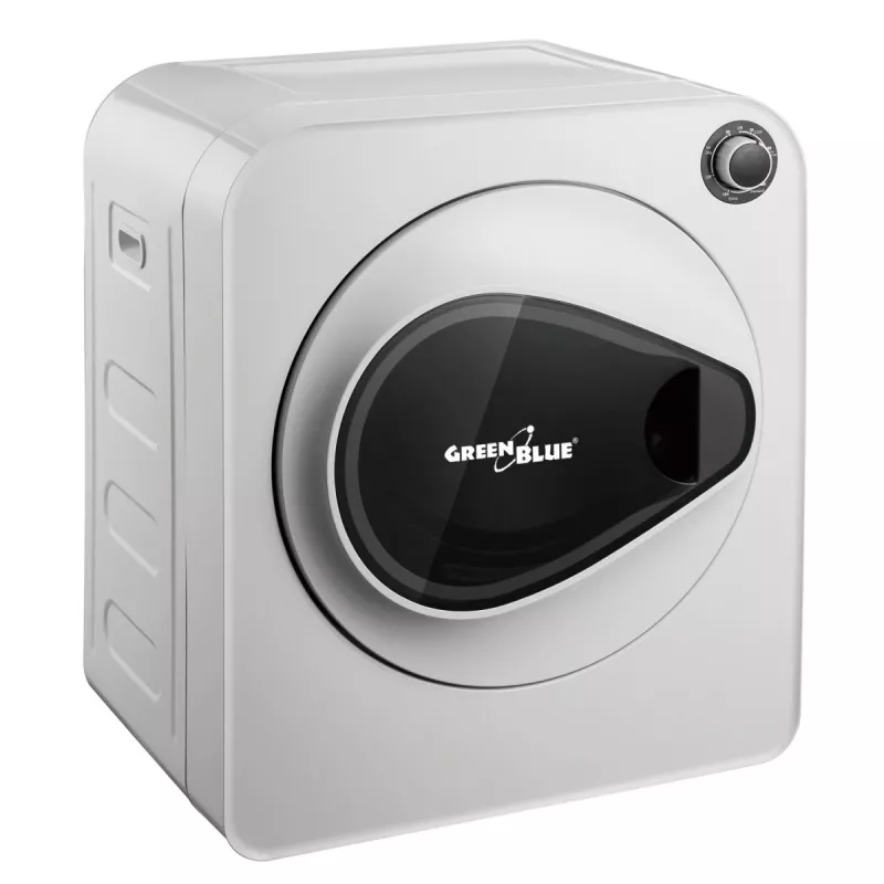 Suszarka bębnowa GreenBlue GB405 — elektryczna 830W, pojemność 3 kg, mini model podróżny