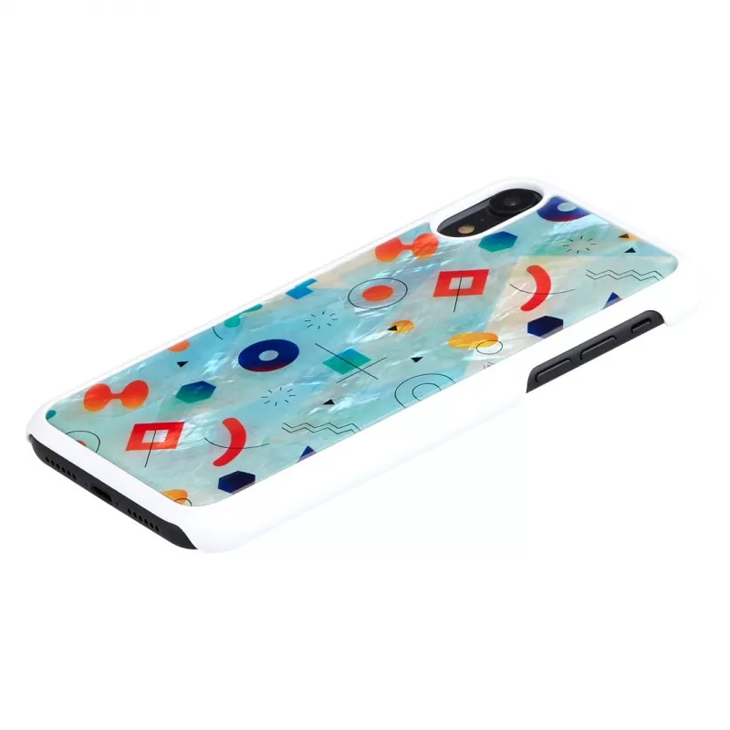 Etui na smartfona iKins do iPhone XR — białe etui ochronne Poppin Rock