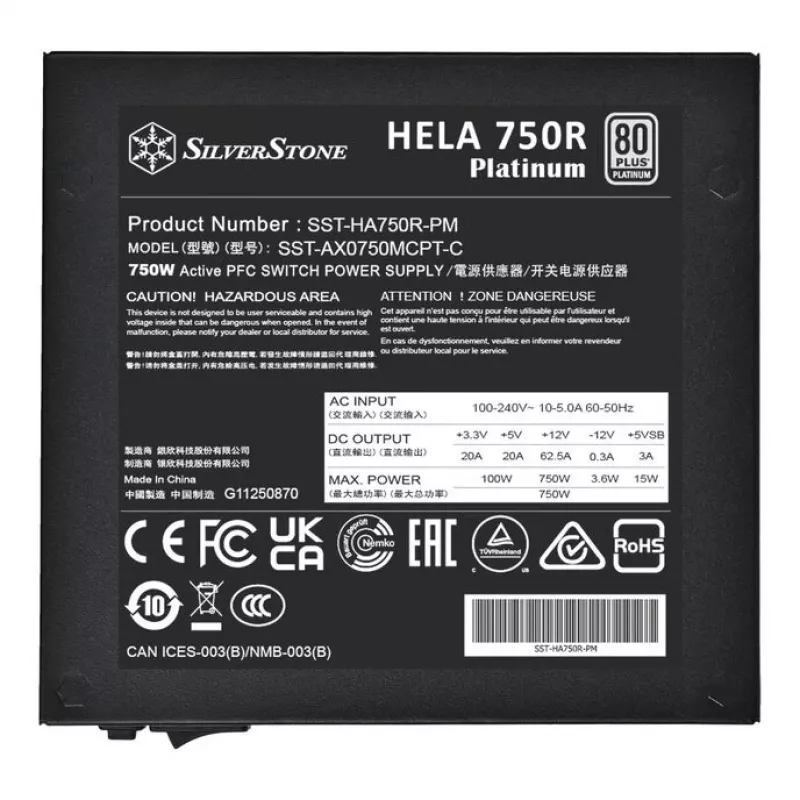 Zasilacz SilverStone HELA 750R 750 Watt