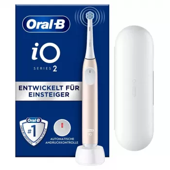 Electryczna szczoteczka do zębów Oral-B 2 iO dla dorosłych, wibracyjna, różowo-biała