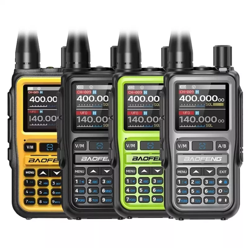 Baofeng UV-5R EU MINI USB-C Bluetooth VHF UHF Aviation Band Szary walkie-talkie