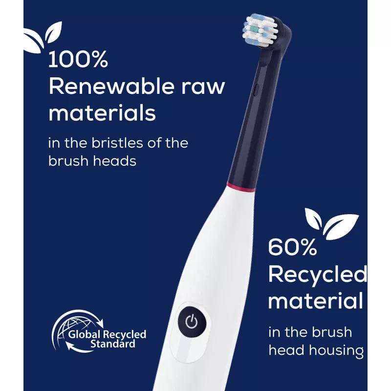 Końcówki wymienne Beurer TB Sensitive Eco Green Planet, ciemnoniebieskie, 4 szt.