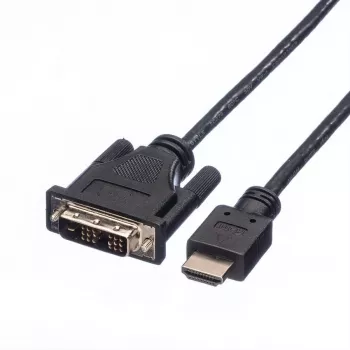 ROLINE Adapter kabel HDMI do DVI-D (Single Link) - 1,5m - Czarny (11.04.5516)