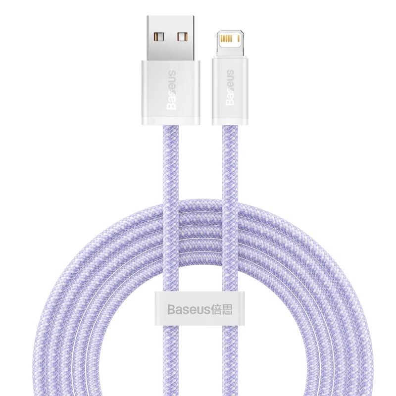 Kabel Baseus Dynamic USB na Lightning, 2.4 A, 2 m (fioletowy)