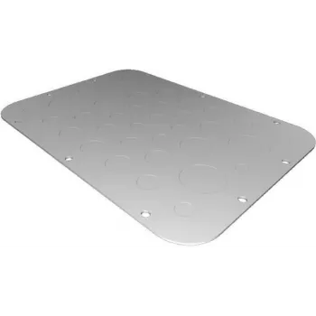 Płyta rack Rittal AX 2575.100 — stal, jasnoszary, 301×221 mm