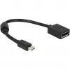 Kabel DisplayPort DeLOCK 65554 Mini DisplayPort 0,21 m czarny