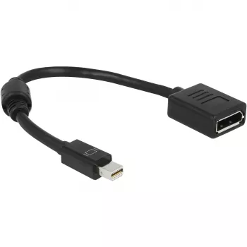 Kabel DisplayPort DeLOCK 65554 Mini DisplayPort 0,21 m czarny