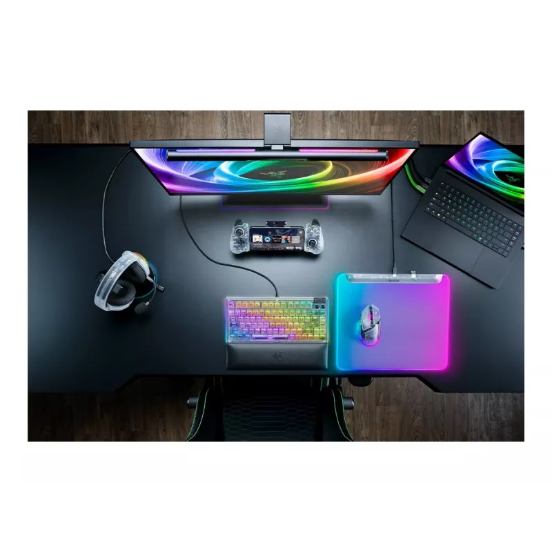 Podkładka pod mysz gamingowa Razer Firefly V2 Pro biały — podświetlenie RGB, zasilana przez USB, antypoślizgowa podstawa