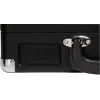 Denver VPL-120Czarny gramofon USB z napędem paskowym i wbudowanymi głośnikami