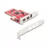 DeLOCK 90738 PCIe Firewire Adapter Wewnętrzny IEEE 1394 Czerwony