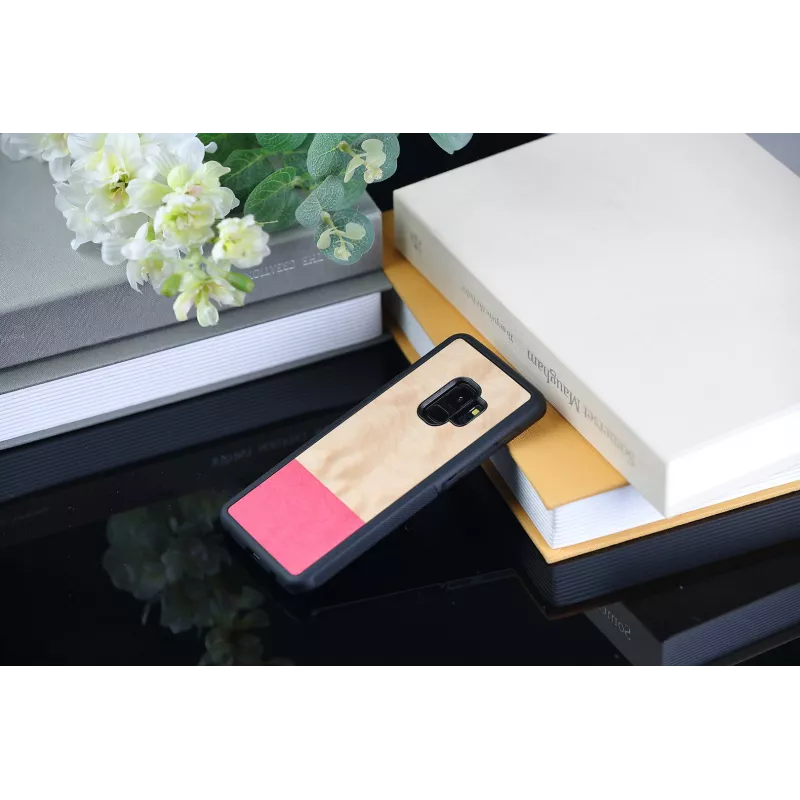 Etui na smartfona man and wood dla Samsung Galaxy S9 — czarna konstrukcja mismatch