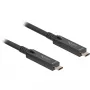 Aktywny optyczny kabel USB-C 8K Video + Data + PD (czarny, 15 metrów, PD 60 W)