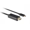 Adapter USB-C na DisplayPort Lanberg CA-CMDP-10CU-0018-BK Czarny 1,8 m
