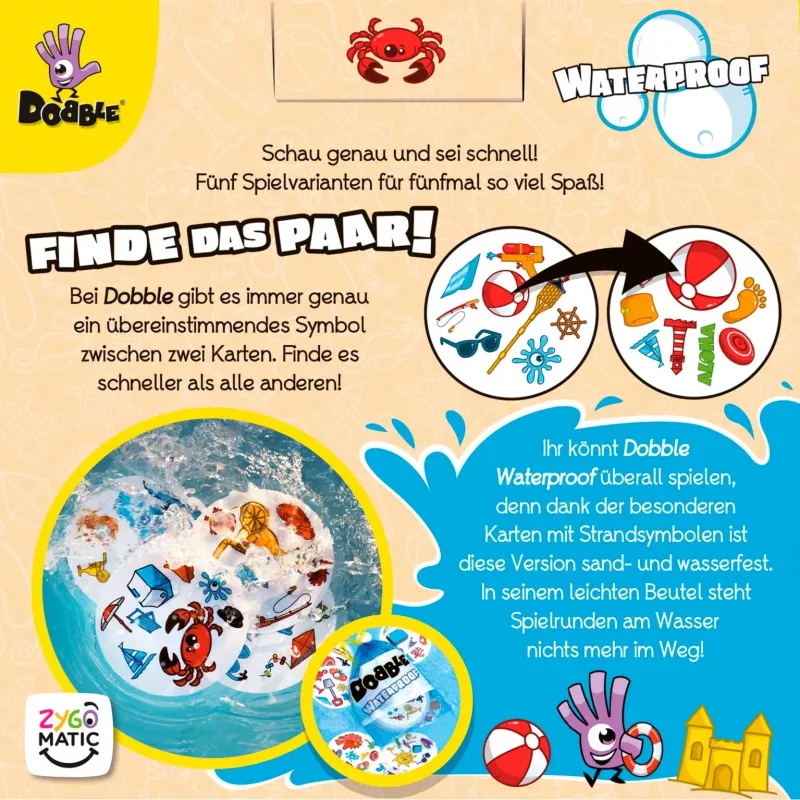 Dobble Waterproof, gra karciana