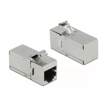 Moduł Keystone DeLOCK gniazdo RJ45 na gniazdo RJ45 Kat.6A 90° kątowe