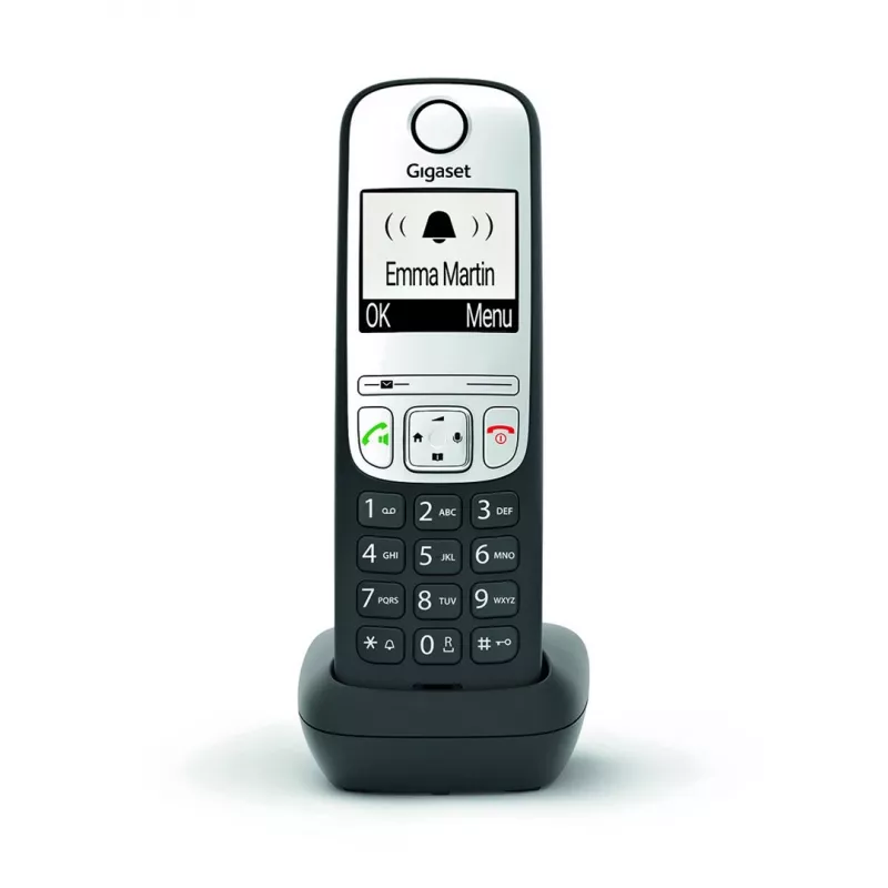 Gigaset A690HX Analogowy/DECT telefon z identyfikacją rozmówcy Czarny, Srebrny
