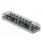 Hub USB DeLOCK 64088 Transparent USB 3.2 Gen 1 Micro-B