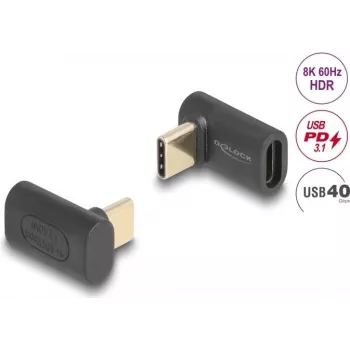 Przejściówka USB DeLOCK 60246 40 Gb/s USB Typu-C PD 3.1 240 W 8K 60 Hz