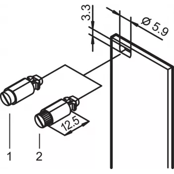 Schroff 1/4 TURN.FSTNR.DEF.LOCK 100PC (21101848)