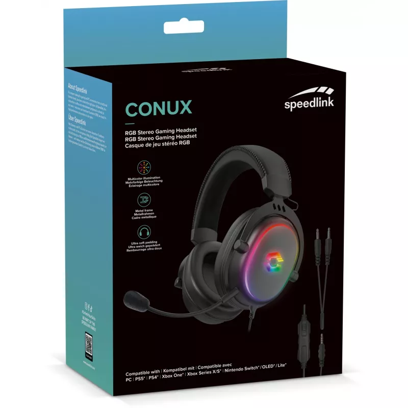 Zestaw słuchawkowy SPEEDLINK CONUX RGB
