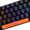 Klawiatura mechaniczna Baracuda Dolphin Czarny układ US z niebieskimi przełącznikami