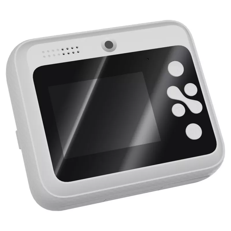 Aparat natychmiastowego druku SAVIO AN-01 dla dzieci, biały, 2,4-calowy LCD, MicroSDHC do 32 GB, USB-C, bateria 1200 mAh, bez wbudowanej lampy błyskowej
