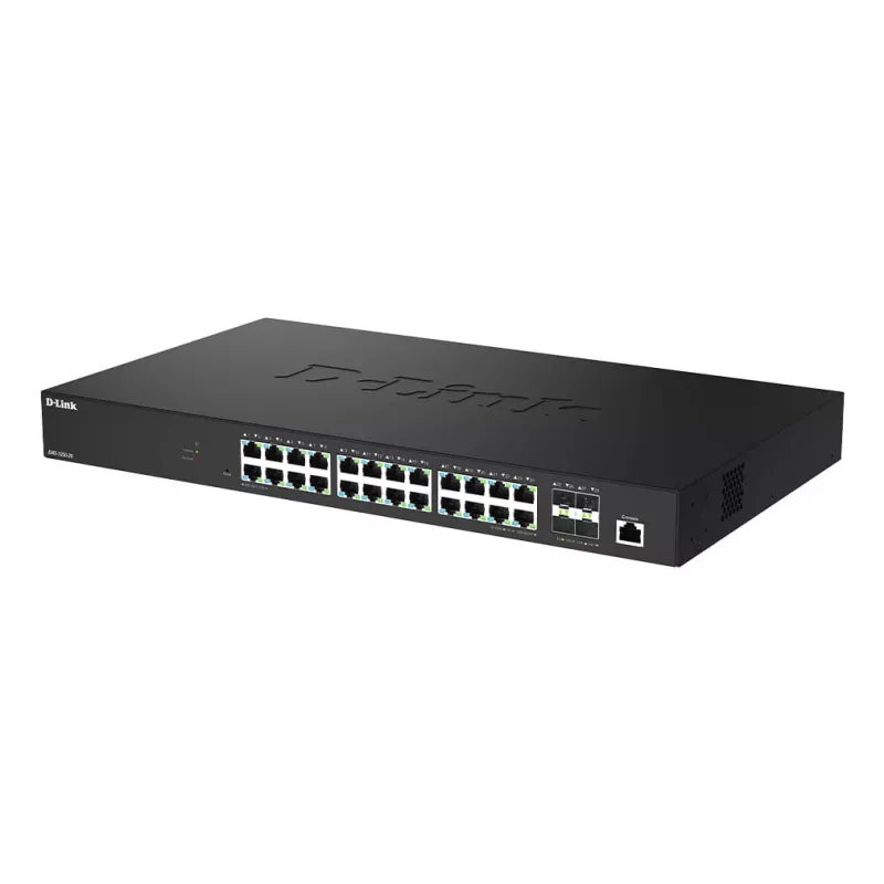 D-Link 28-portowy inteligentny przełącznik zarządzany 2.5G Multi-Gigabit z 4 portami 10G SFP+