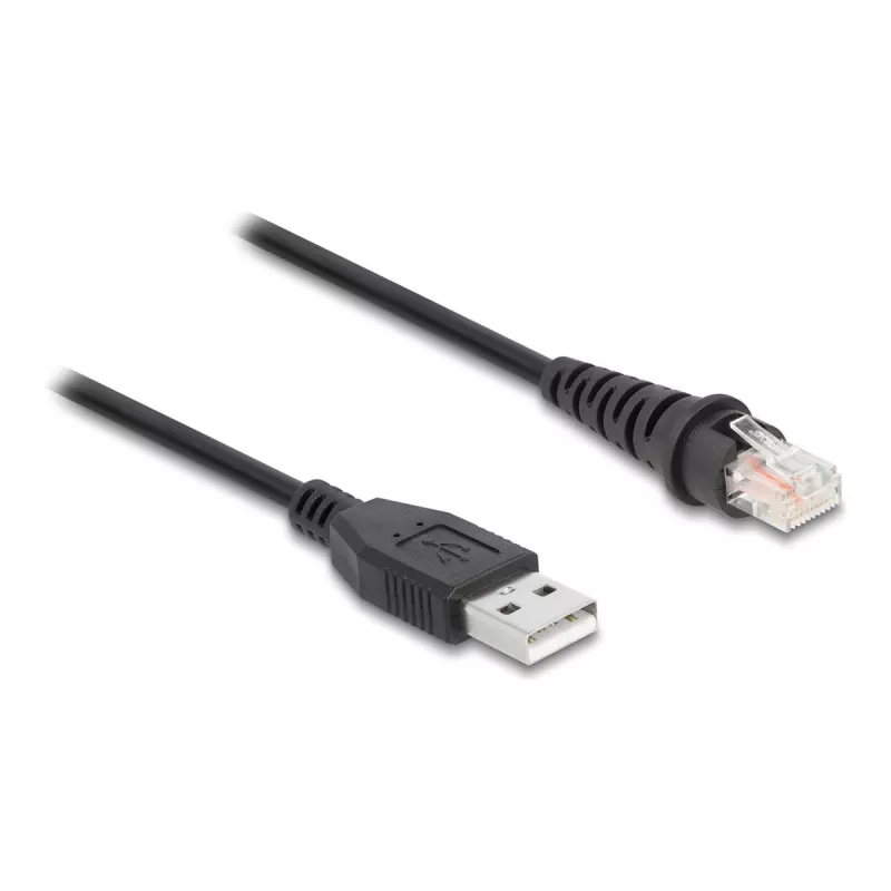 Kabel do skanera kodów kreskowych DeLOCK RJ50 – USB 2.0 Type-A, 2 m