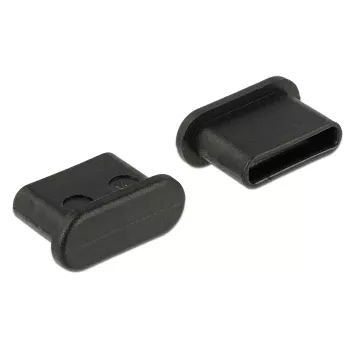 Socket safety cover DeLOCK 64014 USB Type-C Czarny 10 pcs