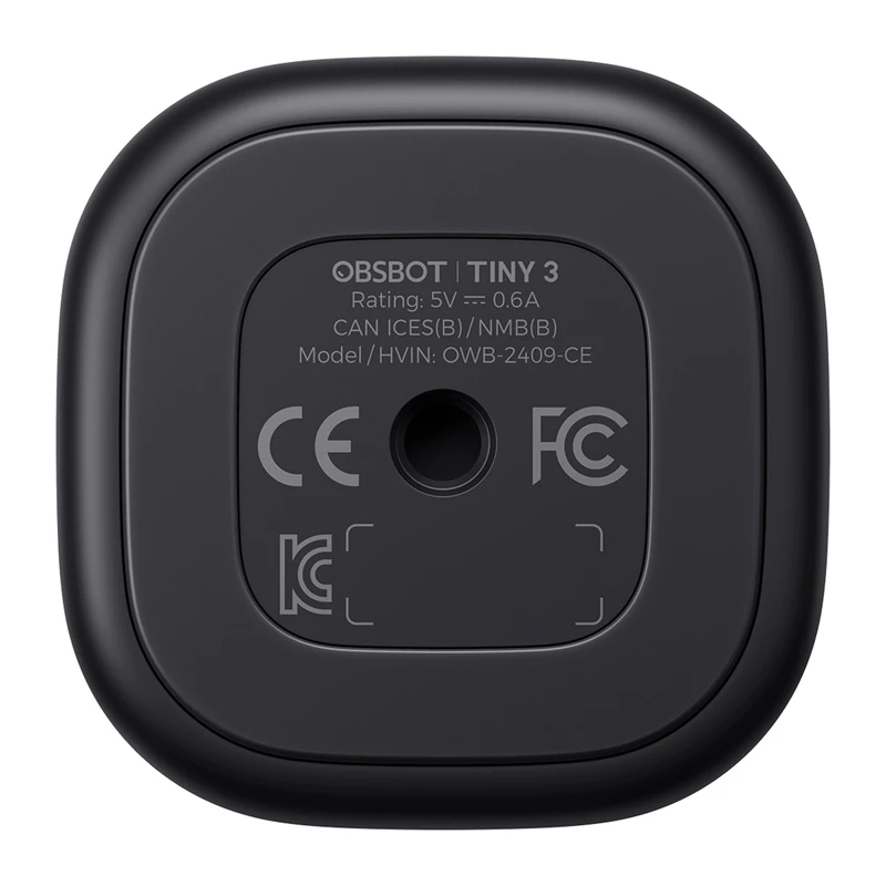 Kamera internetowa Obsbot Tiny 3 PTZ 4K od Obsbot — kompaktowa kamera PTZ 4K do streamingu i wideokonferencji