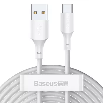 Kabel USB Baseus TZCATZJ-02 1,5 m USB A USB C Biały