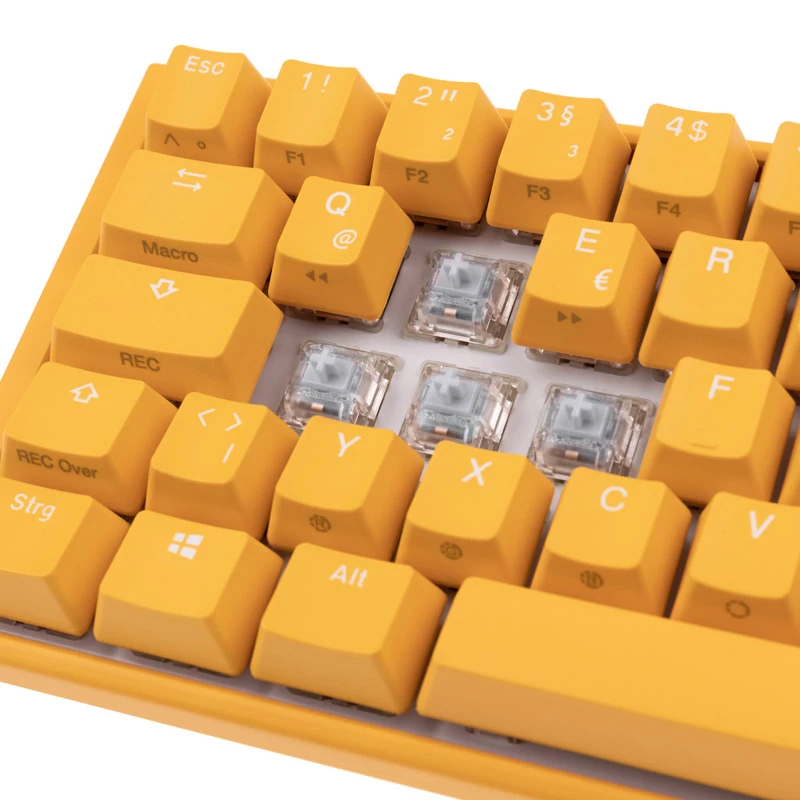 Ducky One 3 SF żółty Klawiatura Gamingowa USB Mechaniczna RGB LED