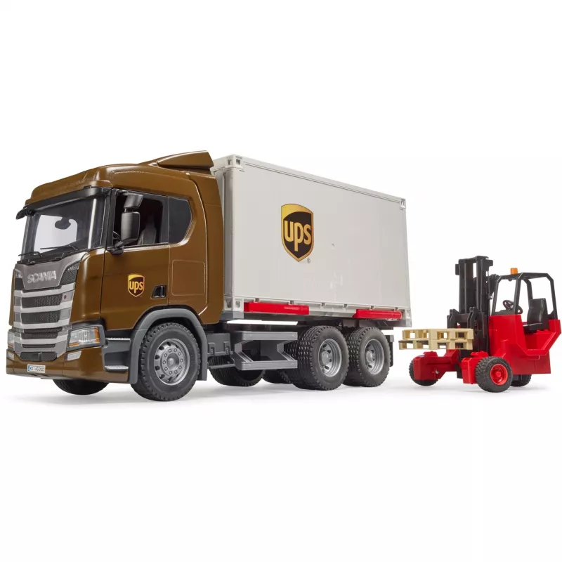 Scania Super 560R Vehicles UPS Container With Forklift
