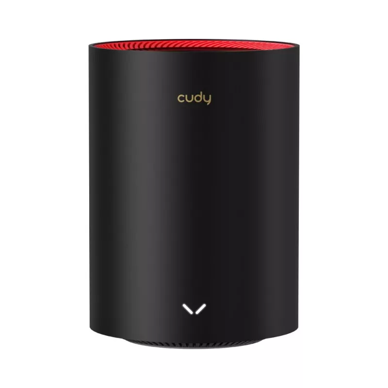 Cudy M3000 2-Pack Dwuzakresowy (2.4 GHz / 5 GHz) Wi-Fi 6 (802.11ax) Czarny, Czerwony 1 Wewnętrzna