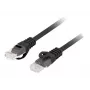 LANBERG kabel sieciowy Cat6 U/UTP PCU6-10CU-0500-BK, RJ-45 do RJ-45, 5 m, czarny